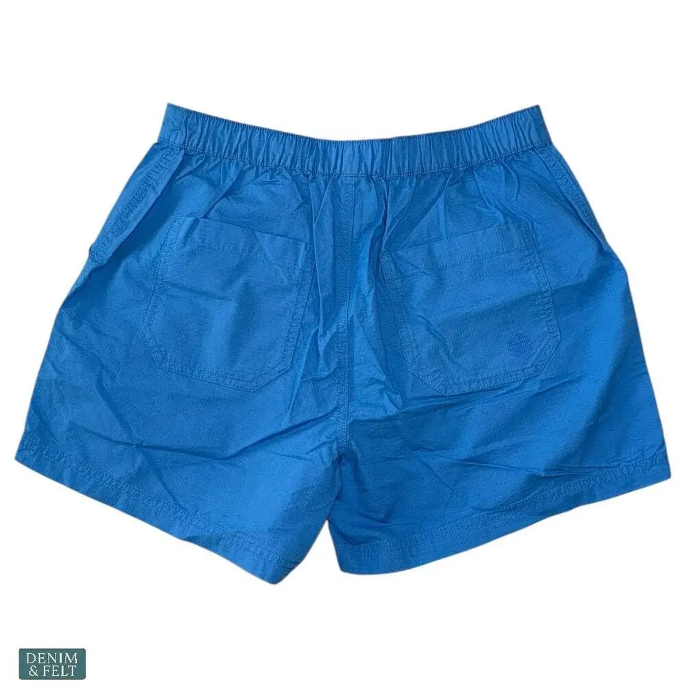 Weird Fish Azure Blue Deeley‎ Ripstop 100% Cotton Outdoor Shorts Size 14 NEW~NWT